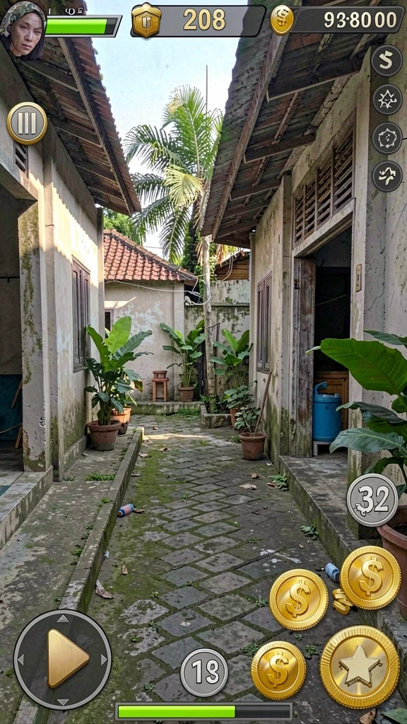 g668 - Tangkapan layar menampilkan karakter utama dalam aksi.