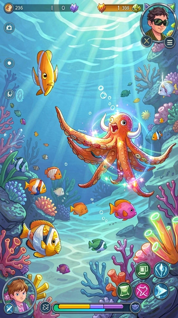 rpok - Screenshot menunjukkan mode multiplayer dengan pemain lain yang bersaing.