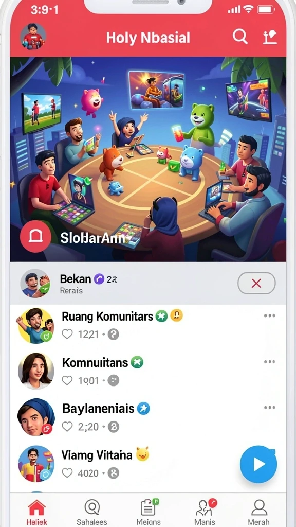 sontogel - Antarmuka pengguna yang menarik dan mudah dinavigasi.